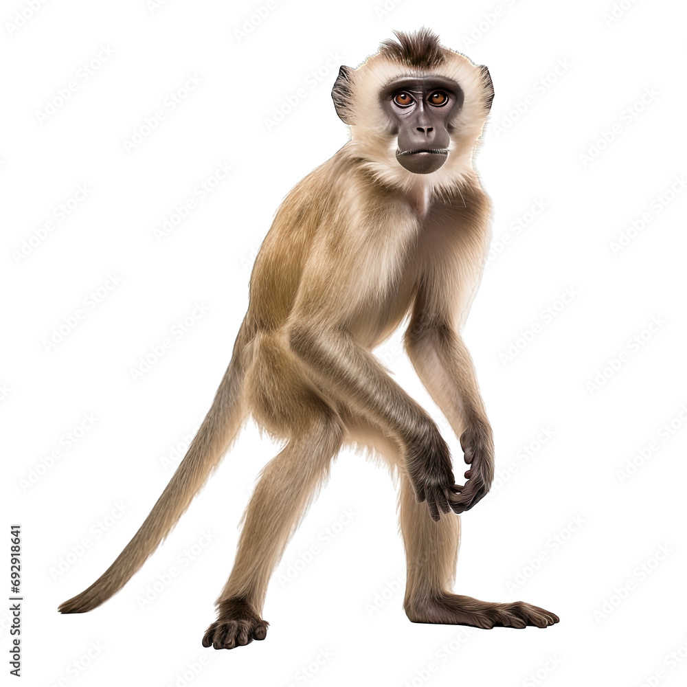 Fototapeta premium Monkey Isolated