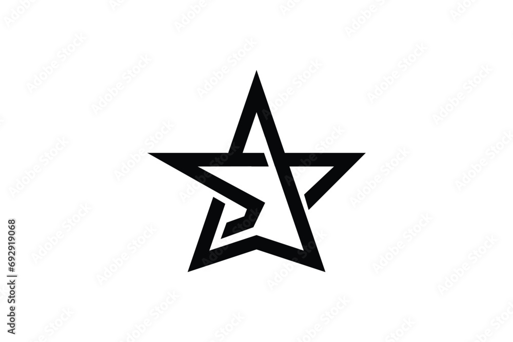 letter AS logo with star concept design letter AS logo with star concept design