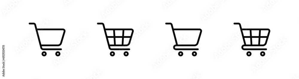 shopping cart icon set, shopping icon vector illustration shopping cart icon set, shopping icon vector illustration