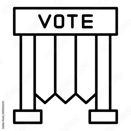 Voting Booth Icon