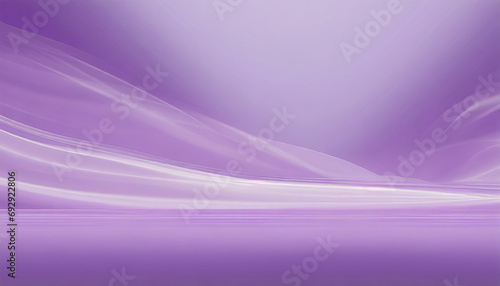 An abstract modern light lilac backdrop for a product presentation with floor and smoke