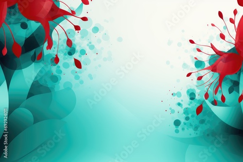 abstract colorful background with splashes and drops, Abstract background for February 5 - 11: National HIV Testing Week  photo