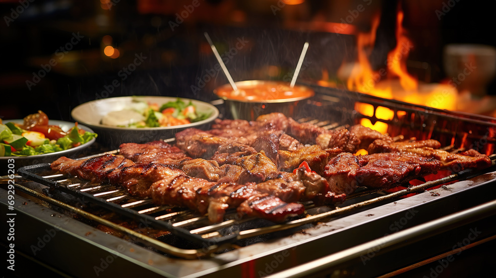 Korean Barbecue Mastery, a Carnivorous Extravaganza of Succulent, Grilled Meat Delights