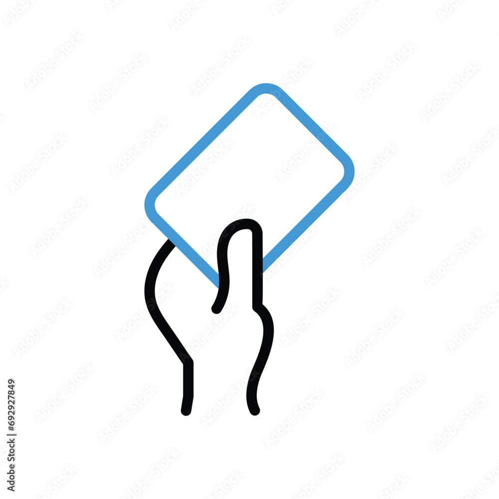 Yellow Card icon vector stock illustration Yellow Card icon vector stock illustration