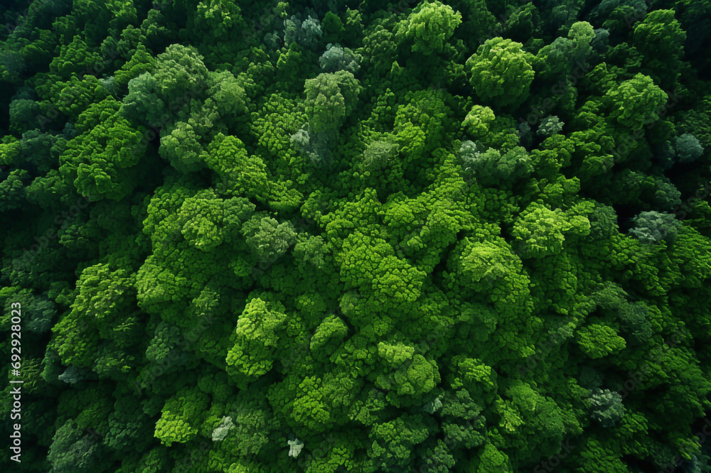 
Aerial top view forest tree, Rainforest ecosystem and healthy environment concept and background, Texture of green tree forest view from above