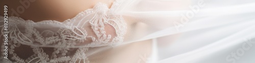 Intimate bridal fashion close-up photo
