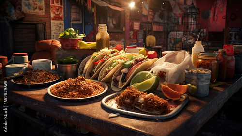 Mexican Taco Delights, A Flavorful Journey Through Vibrant Street Food photo