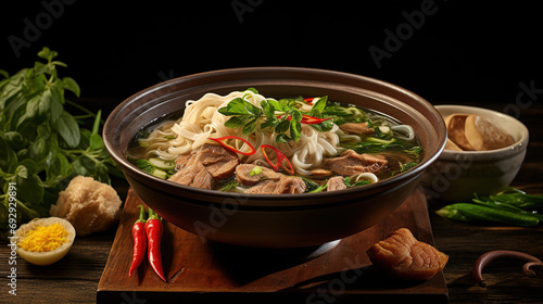 Vietnam Aromatic Delights at Our Exquisite Pho Noodle Restaurant in Served