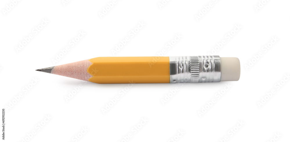 Obraz premium Sharp graphite pencil isolated on white. School stationery
