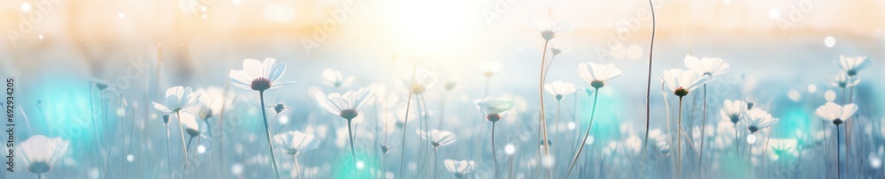 Serene Meadow of Radiant Wildflowers