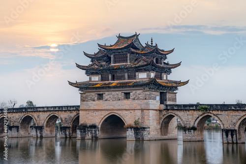 Jianshui Shuanglong Bridge in Yunnan photo