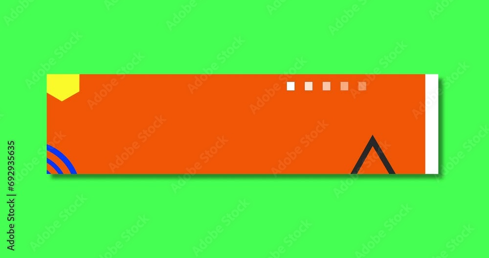 4K simple corporate lower third animation in alpha channel transparent ...