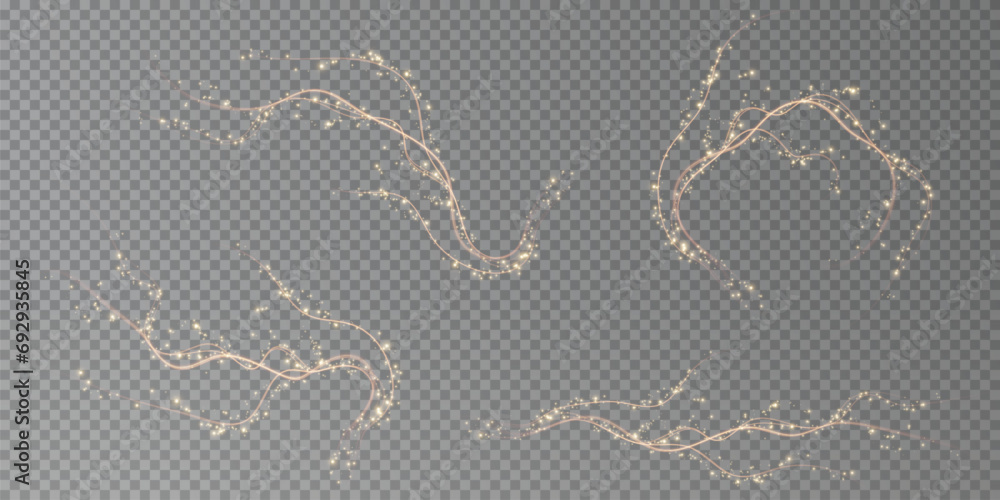 Holiday decor element in the form of a glowing sakura branch. Abstract glowing dust. Christmas background made of luminous dust. Vector png. Floating cloud of holiday bright little dust. Holiday decor element in the form of a glowing sakura branch. Abstract glowing dust. Christmas background made of luminous dust. Vector png. Floating cloud of holiday bright little dust.