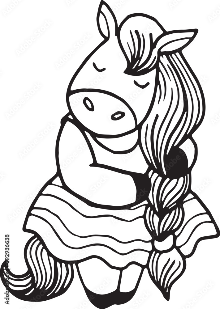 Hand Drawn Cute Animals Vector EPS File Digital Download Hand Drawn Cute Animals Vector EPS File Digital Download