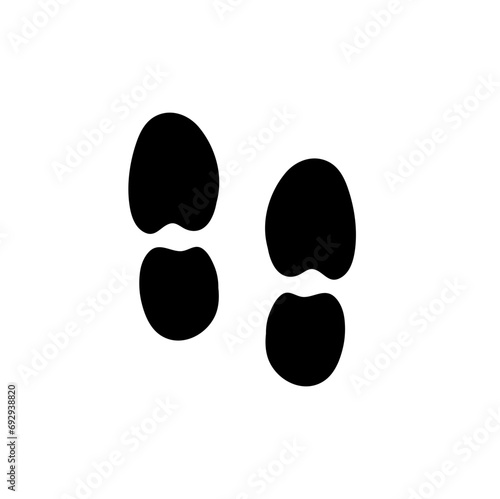 human footprints vector 