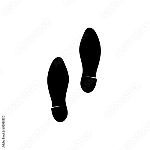 human footprints vector 