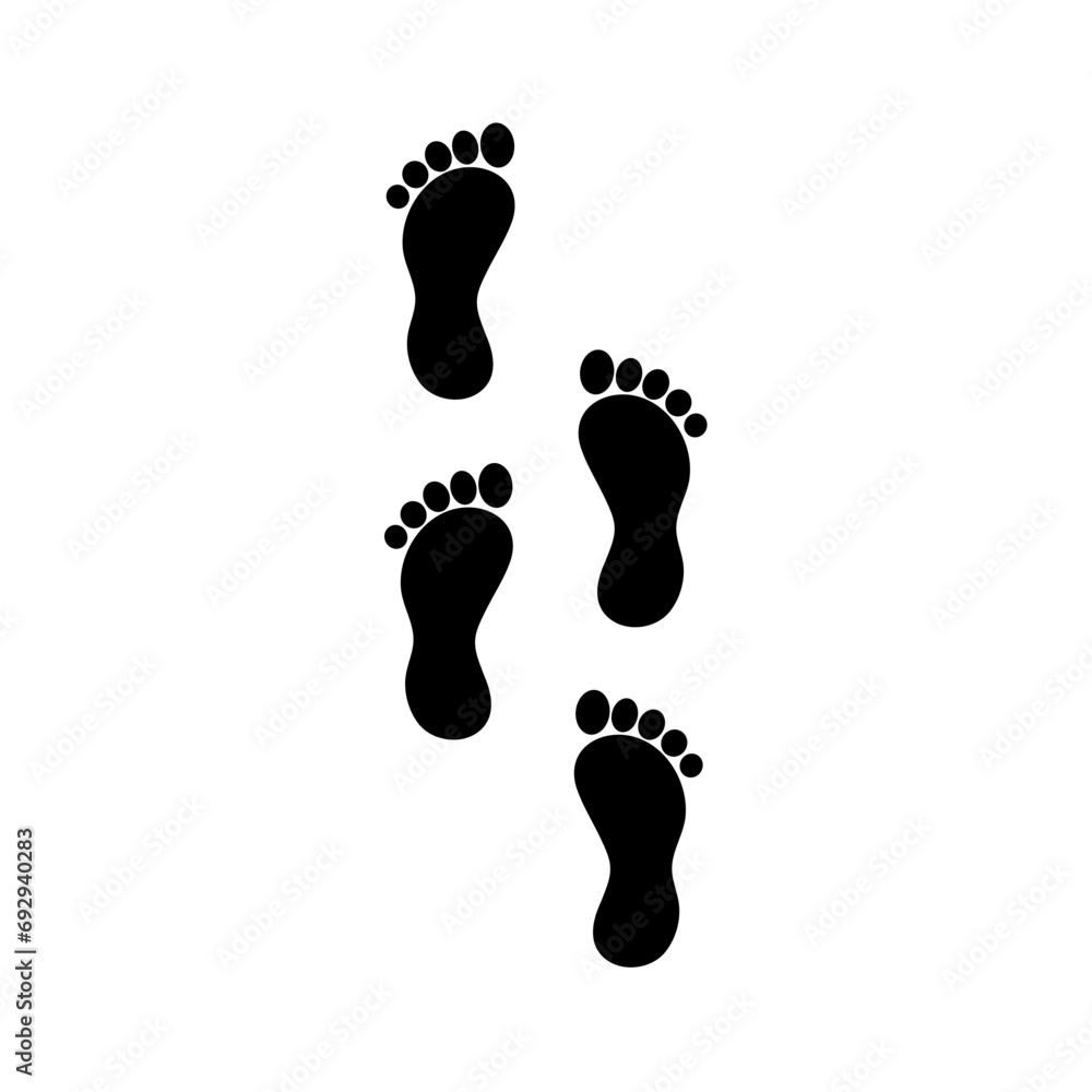 footprint hand drawn footprint hand drawn