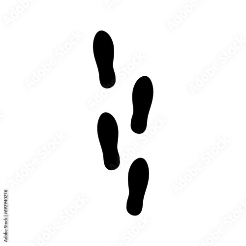 footprint hand drawn