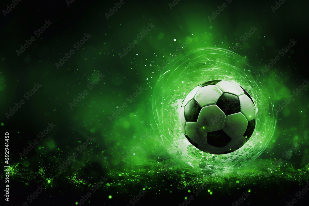 Soccer goal background green vector