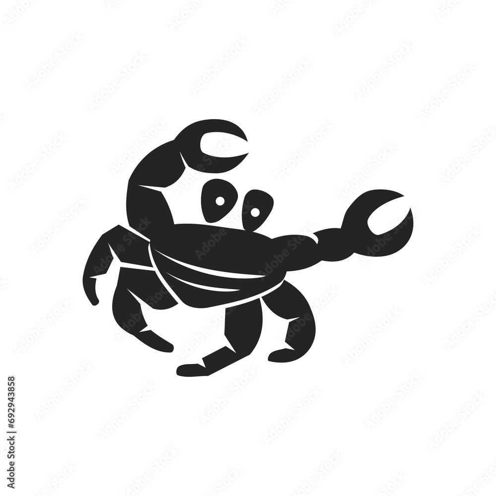 Crab Logo template Isolated. Brand Identity. Icon Abstract Vector graphic Crab Logo template Isolated. Brand Identity. Icon Abstract Vector graphic