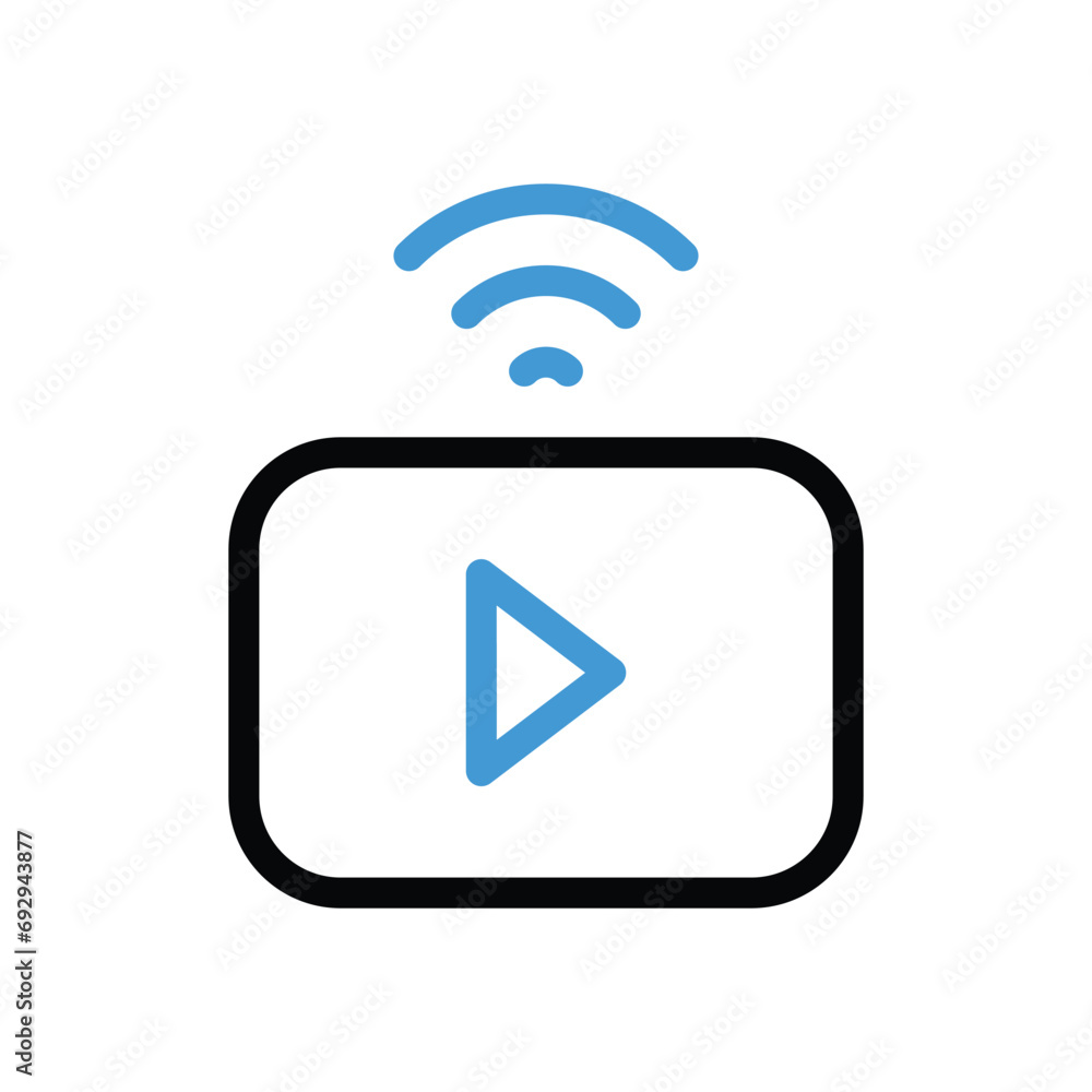 Live Icon vector stock illustration. Live Icon vector stock illustration.