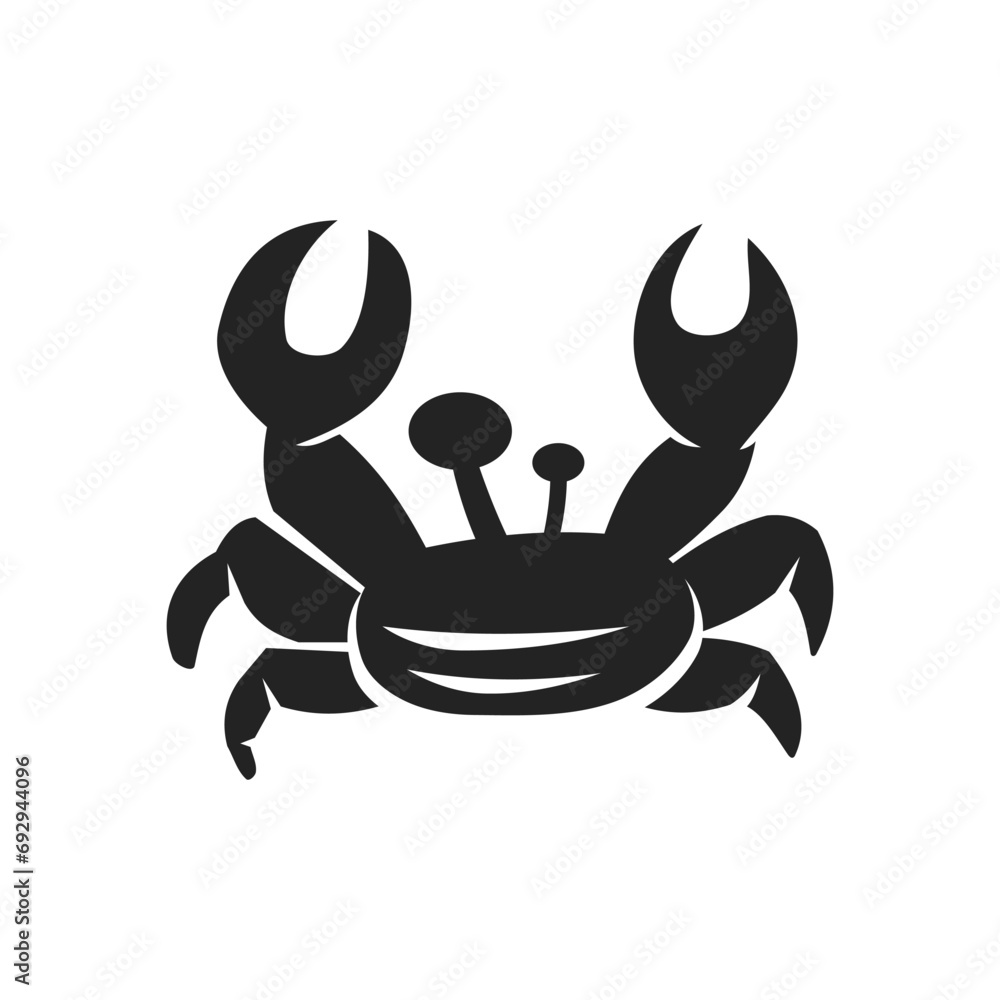 Crab Logo template Isolated. Brand Identity. Icon Abstract Vector graphic Crab Logo template Isolated. Brand Identity. Icon Abstract Vector graphic