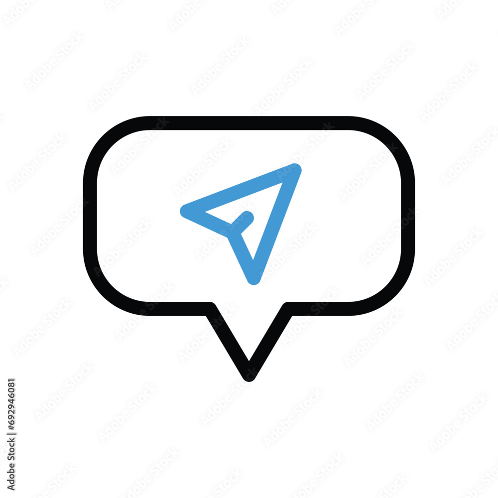 Direct Icon vector stock illustration. Direct Icon vector stock illustration.