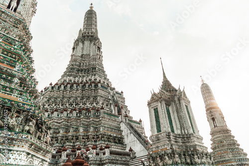 Photography Wat Arun Temple of dawn the famous beautiful landmark in Bangkok Thailand