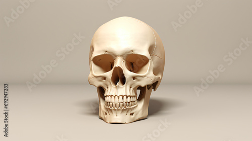 Human skull anatomical