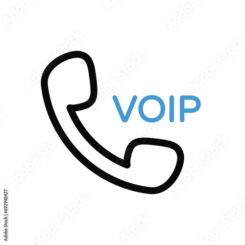 Voip Icon vector stock illustration.