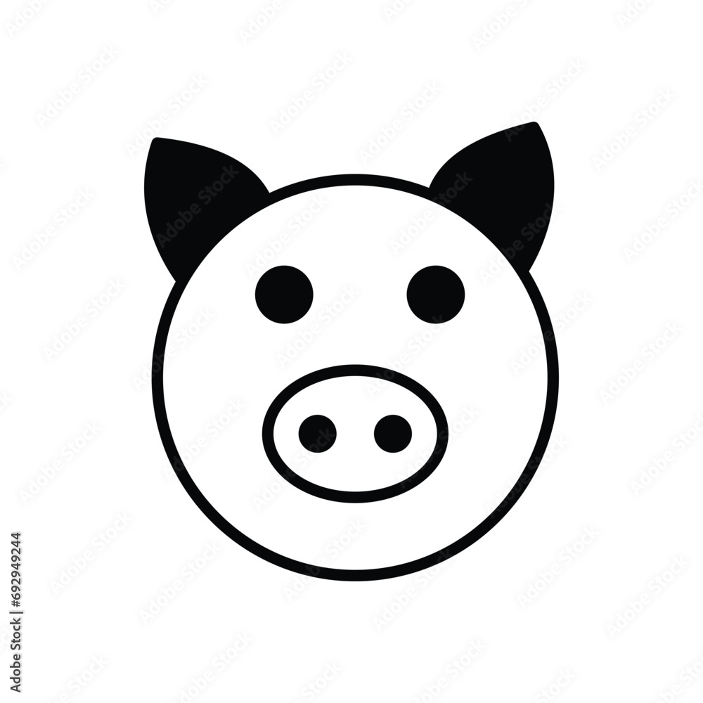 livestock icon with white background vector stock illustration livestock icon with white background vector stock illustration