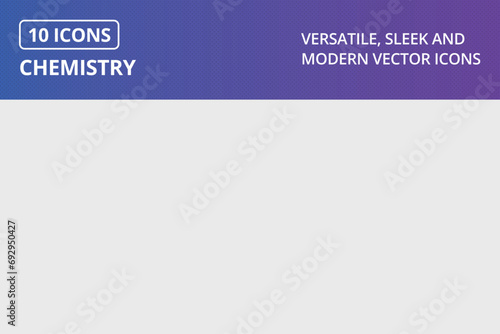 Chemistry Glyph Icons Set