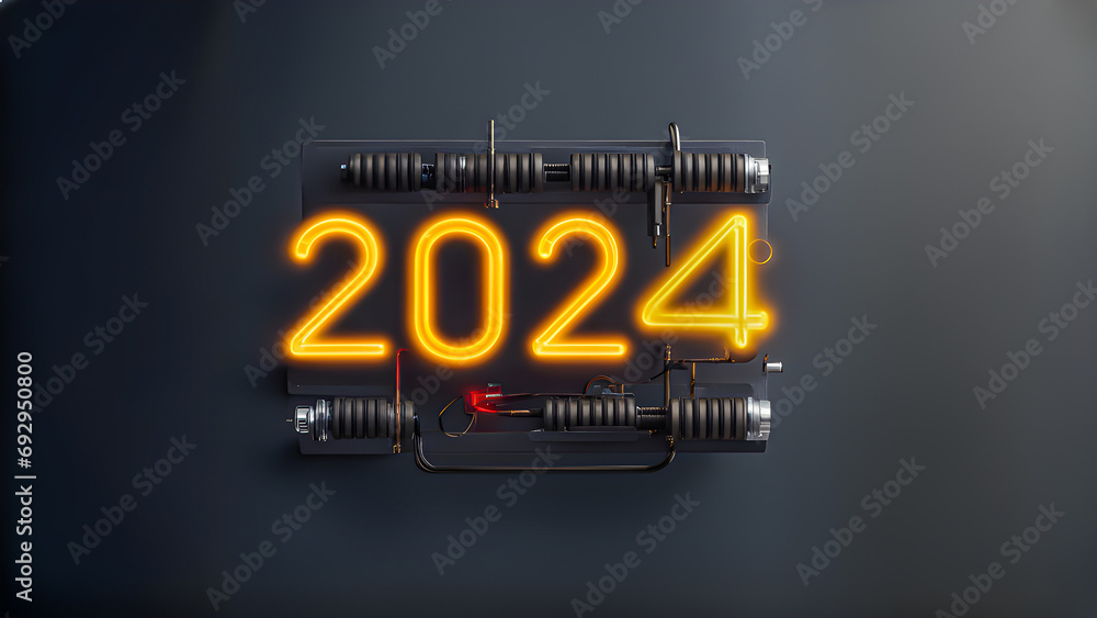 2024 Text With Emitting Diode Led Light Machine Stock Foto Adobe Stock   1000 F 692950800 NLz72K55NKGFi3sRZnDC6fw6g2jfz3Sq 