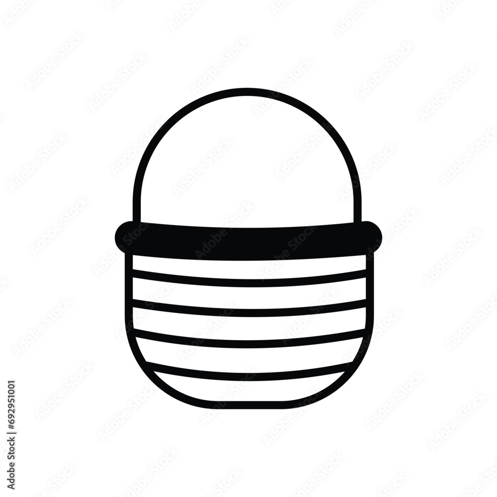 harvest basket icon with white background vector stock illustration harvest basket icon with white background vector stock illustration