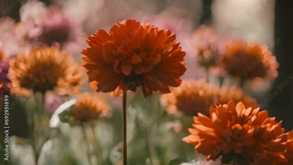 orange flowers in the garden orange flowers in the garden