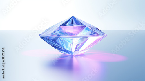 diamond on blue