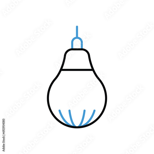 Punch Bag Icon vector stock illustration.