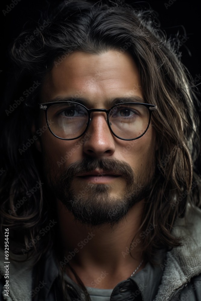 Hyper-realistic close up of men and women Hyper-realistic close up of men and women