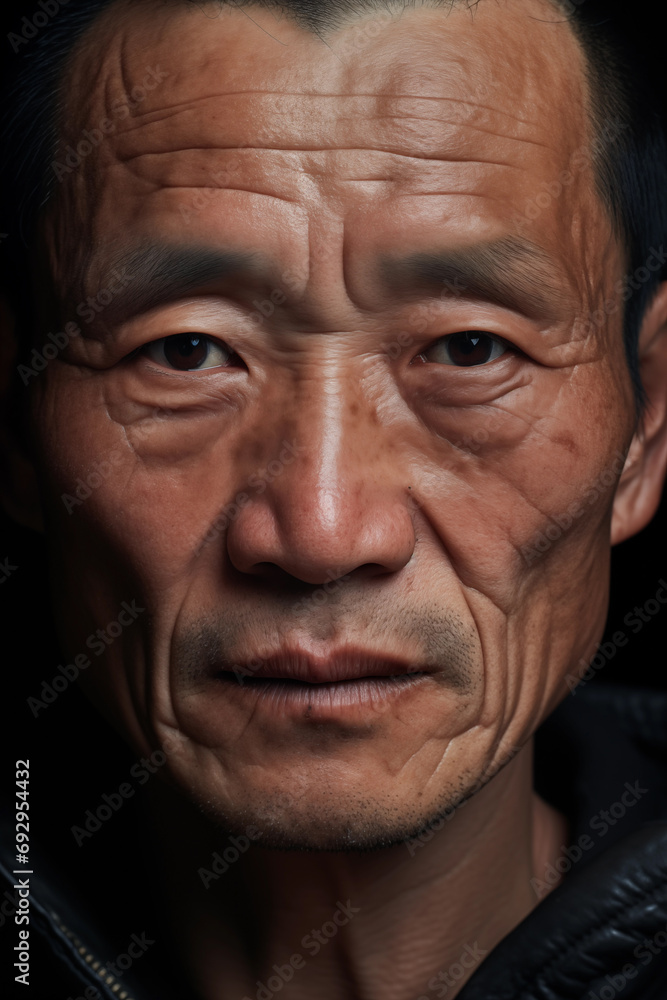 Hyper-realistic close up of men and women