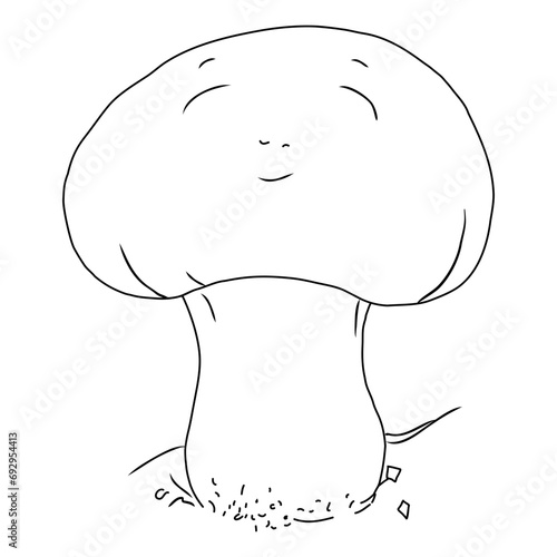 Illustrated blissed out mushroom