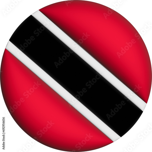 Free Download 3D Flag of Trinidad and Tobago on circle - GFXLoad