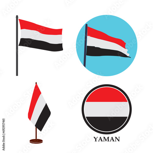Free Download Yemeni flag icon - GFXLoad