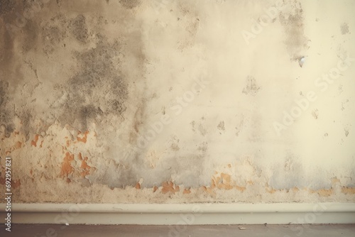 A damp and moldy wall that poses a potential health risk and requires attention. photo