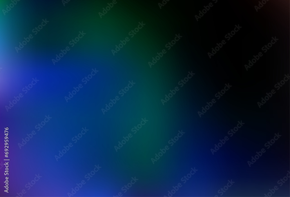 Fototapeta premium Dark Multicolor, Rainbow vector glossy abstract template.