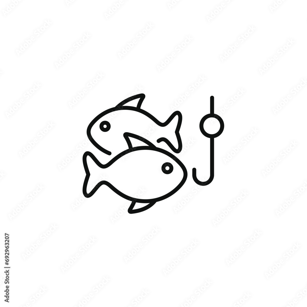 Fishing line icon isolated on transparent background Fishing line icon isolated on transparent background