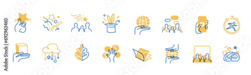 Social media doodle set design