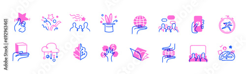 Social media doodle set design