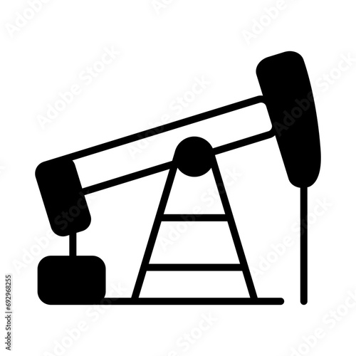 petroleum mine icon. petroleum mining icon
