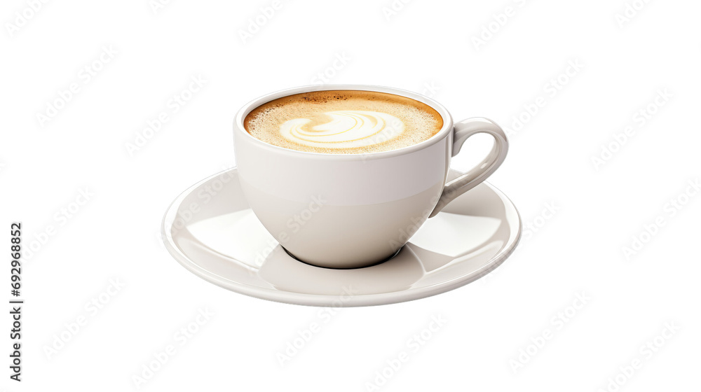 cup of coffee isolated on a transparent background