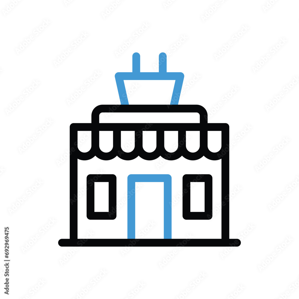 Supermarket Icon vector stock illustration Supermarket Icon vector stock illustration